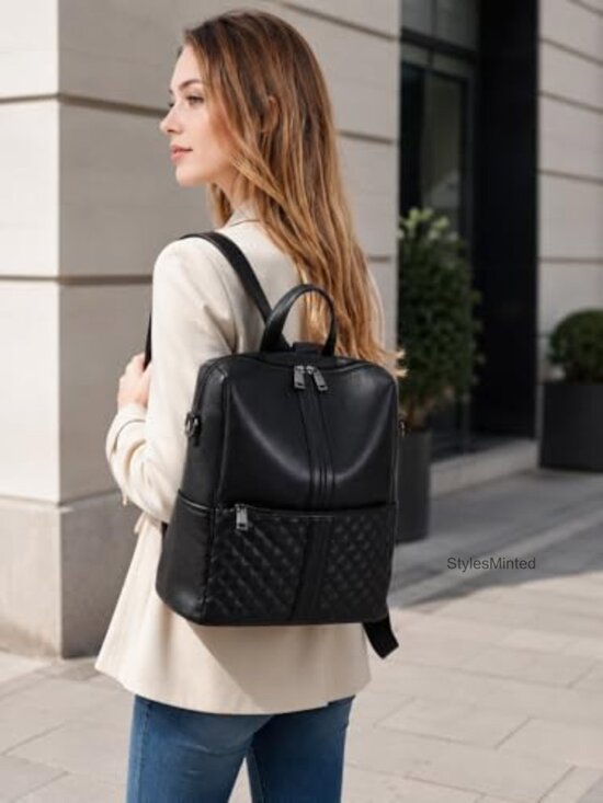 Women\'s Faux Leather Backpack Purse Tassel Shoulder Bag main image 6